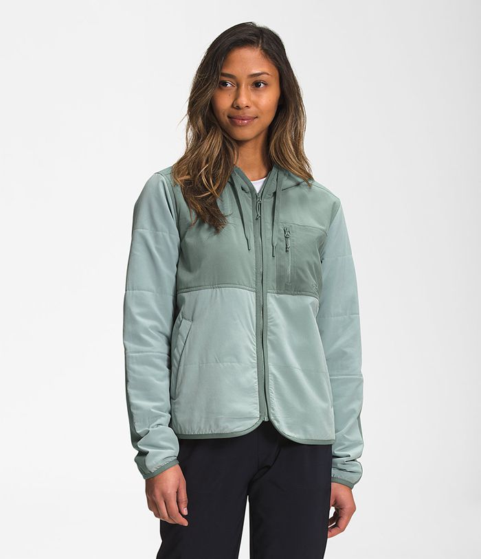 Plumifero The North Face Mujer Mountain Sudadera Sudadera Con Capucha - Colombia HOEWLA936 - Plateadas Azules